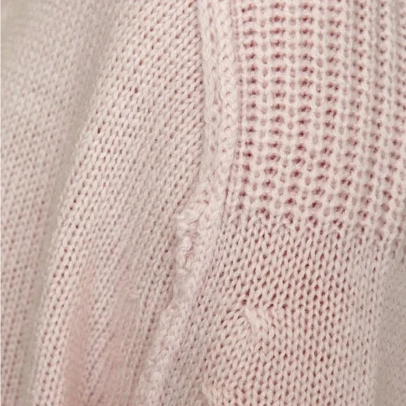 Brochu Walker l Looker Layered V-Neck Soft Pink Sweater